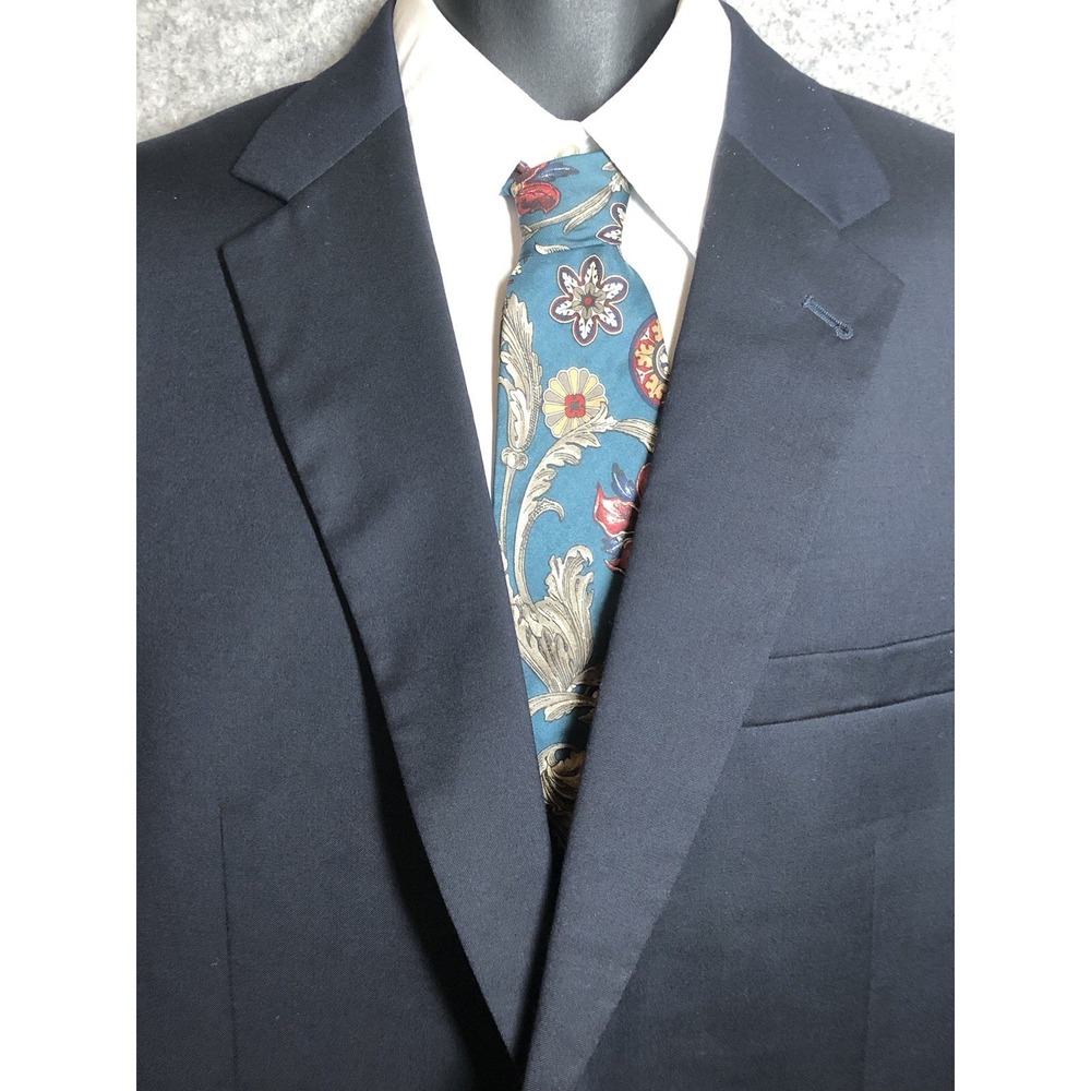 Jos. A. Bank Blazer Mens‎ 46L Navy Blue Gordon Wool Suit Coat Jacket Classic